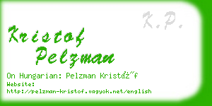 kristof pelzman business card